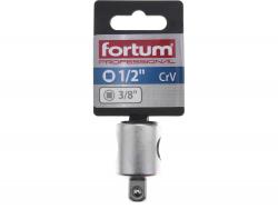 adapter hosszabbító szárhoz, 61CrV5; küls? befogás: 3/8", 1/2" bels? lyukkal FORTUM