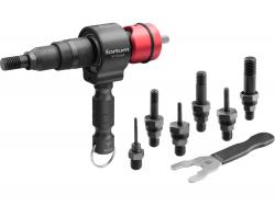 adapter klt. fúrógéphez, POP-NUT szegecsanyákhoz, 6 db, M3-M4-M5-M6-M8-M10-M12; 8 mm (5/16