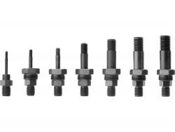 adapter klt. fúrógéphez, POP-NUT szegecsanyákhoz, 6 db, M3-M4-M5-M6-M8-M10-M12; 8 mm (5/16") hatszög befogás, FORTUM
