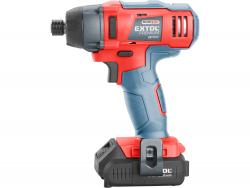 akkus ütvecsavarozó, Share20V, 1/4" hatszög, Li-ion; 1db 20V akku: 2000 mAh, 1db tölt?, ford.: 2.800 1/min, 180 Nm