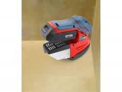 akkus delta csiszoló, Share20V, 20V, Li-ion, 1db akku, 1db tölt?, 2000 mAh, 123×95 mm, ford.: 11.000 f/perc