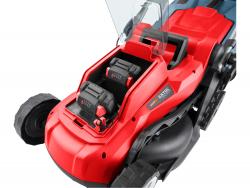 akkus f?nyíró gép, Garden20V, 20V, 2×2000mAh, Li-ion, vágási kapacítás 33cm, állítható magasság, szénkefe mentes