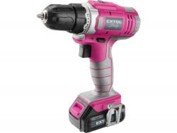akkus fúrócsavarozó, 12V, Li-ion, Extol Lady, 1db 1300 mAh akku