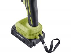 akkus fúrócsavarozó, Power Share, kefementes motor, kofferban; 2db 2000 mAh Li-ion akku + 1 db tölt?