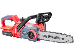 akkus láncf?rész gép, Garden20V, 20V, Li-ion, 1db akku, 1db tölt?, 2000 mAh, vezet?hossz 305mm, Oregon lánc és vezet?