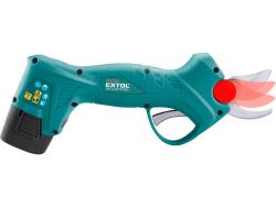 akkus metszőolló és ágvágó 16V, Li-Ion, 2 db akku: 2000 mAh, töltéskor helyes polaritás