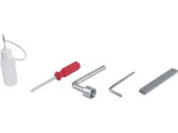 akkus metszőolló és ágvágó 16V, Li-Ion, 2 db akku: 2000 mAh, töltéskor helyes polaritás