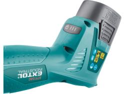 akkus metszőolló és ágvágó 16V, Li-Ion, 2 db akku: 2000 mAh, töltéskor helyes polaritás