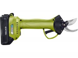 akkus metszőolló, Extol Craft, 20V, kefementes motor, 1db 2000 mAh Li-ion akku + 1 db töltő