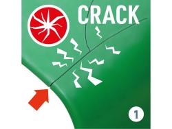 akkus műanyag hegesztő- és kapcsozógép, 4V, 2000 mAh Li-ion akku