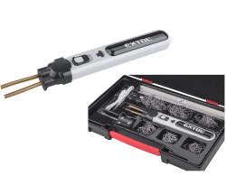 akkus műanyag hegesztő- és kapcsozógép, 4V, 2000 mAh Li-ion akku