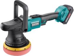 akkus excenteres polírozógép, Share20V, 20V, Li-ion, szénkefe nélküli motor, 1db akku, 1db töltő, 2000 mAh, 150 mm