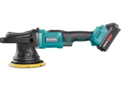 akkus excenteres polírozógép, Share20V, 20V, Li-ion, szénkefe nélküli motor, 1db akku, 1db töltő, 2000 mAh, 150 mm