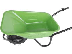 akkus talicska, 24V, szénkefementes, ólom akku 12 Ah, töltő, 150 kg, direktmeghajtású