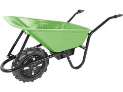 akkus talicska, 24V, szénkefementes, ólom akku 12 Ah, töltő, 150 kg, direktmeghajtású