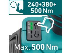 akkus ütvecsavarozó, Share20V, 1/2" négyszög,szénkefe mentes, Li-ion;  AKKU és TÖLTŐ NÉLKÜL, 500 Nm