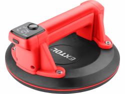 akkus vákuumos emelő (üvegemelő/lapemelő), automatikus vákuumtartással, USB töltés, 3,7V, 2000 mAh Li-ion akku