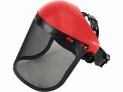 arcvédő pajzs, acél és PP dróthálos, PP fejpánttal, állítható, CE