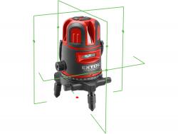 automatikus lézeres vízszintez?, ZÖLD, 1H4V6D (1 horizontális+ 4 vertikális+ 6 pont) pontosság:0,3 mm/1m
