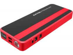 autós indító, benzin- és dízelmotorokhoz., beépített 18000 mAh Li-polimer akkuval + power bank 5V és 19V, 