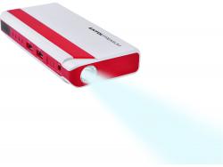 autós indító, benzinmotorokhoz, beépített 9000 mAh Li-polimer akkuval + power bank 5V, "bikázó", 400A