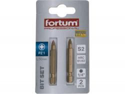 behajtóhegy PZ, 2 db, S2 acél, Titanium bevonat; PZ 1×50mm, bliszteren