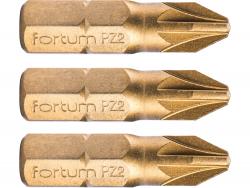 behajtóhegy PZ, 3 db, S2 acél, Titanium bevonat; PZ 1×25mm, bliszteren