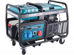 HERON benzinmotoros áramfejlesztő,  13/11 kVA, három- és egyfázisú, benzin üzemű, önindítós