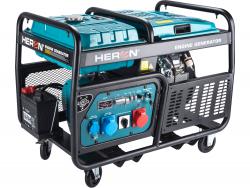 Heron, benzinmotoros áramfejleszt?,  13/11 kVA, három- és egyfázisú, benzin üzem?, önindítós