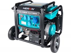 Heron, benzinmotoros áramfejleszt?, 8000 VA, 230V, hordozható