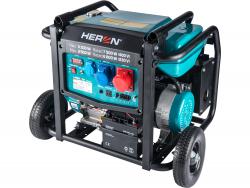 Heron, benzinmotoros áramfejleszt?, 8000 VA, 400/230 V, hordozható
