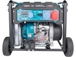 benzinmotoros áramfejlesztő, 9 kVA, 400V/230V, inverteres, elektromos indítású