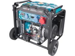 benzinmotoros áramfejlesztő, 9 kVA, 400V/230V, inverteres, elektromos indítású