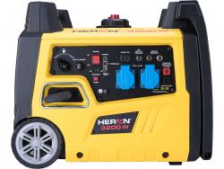 Heron, benzinmotoros áramfejleszt?, kézi indítás, 3,0 kVA, 230V, 1 fázisú, inverteres