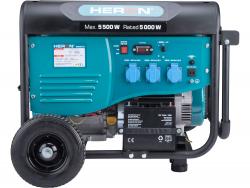 Heron, benzinmotoros áramfejleszt?, max 5500 VA, egyfázisú, elektromos önindítóval
