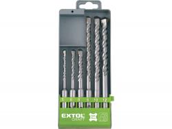 betonfúró klt. SDS PLUS, 6db; 110mm 5,6,8, 160mm 8,10,12, m?anyag tartóban