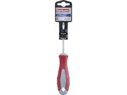 csavarhúzó lapos, S2 acél, mágneses; 3×75mm, FORTUM