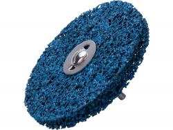 csiszolókorong fúrógéphez ("csapos négertárcsa") 115mm, 15 mm vastagság, 6 mm befogás, nylon és szilícium karbid