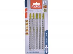 dekopírlap, 5db, Bosch befogás, HCS; 126×9×1,5mm, 4mm fogtáv, köszörült fogak, egyenes durva gyorsvágás, puhafához, faro