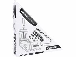 derékszög szorító, acél, max befogási átmérő 65mm, pofaszélesség 68mm