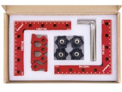 derékszög szorító, (L-alakú szorító) 2 db, 140×140 mm, ALU
