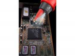 digitális multiméter, toll típusú; Amper/Volt/Ohm mér?, hangjelz? funkcióval, CE, 2 db 1,5V AAA elem