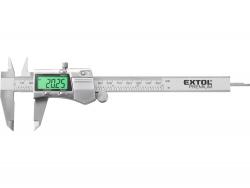 digitális tolómér?; 0,01×150mm, kijelz? háttérvilágítással, mélységmér?vel, rozsdamentes acél, pontosság ±0,02/0,03 mm