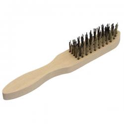 drótkefe 5 soros fanyel? ; 280mm hosszú, 25mm szálhossz