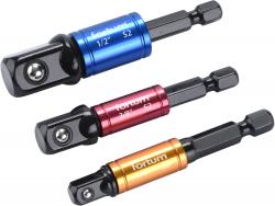 dugókulcs adapter készlet 3db-os; 1/4