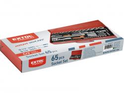 dugókulcs klt., CV., racsnis 45fog ; 1/4" és 1/2", 65db, dugófejek (4-32mm), bitek, fém doboz