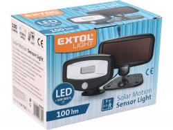 éjszakai készenléti LED lámpa, 0,4W, 16 LED; 100 Lm, napelem+szenzor, beépített Li-ion akkus, 500 mAh, falra szerelhet?