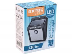 éjszakai készenléti LED lámpa, 0,4W, 16 LED; 120 Lm, napelem+szenzor, Li-ion akkus, 1200 mAh, falra szerelhet?