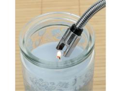 elektromos plazma (ARC/Atomic/ívgyújtó) öngyújtó, hajlítható szárral, 26 cm, USB tölthető