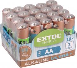 elem klt. 20 db, alkáli, 1,5V, méret: AA (LR6); hosszú étettartam, 10×2db-os kínálóban